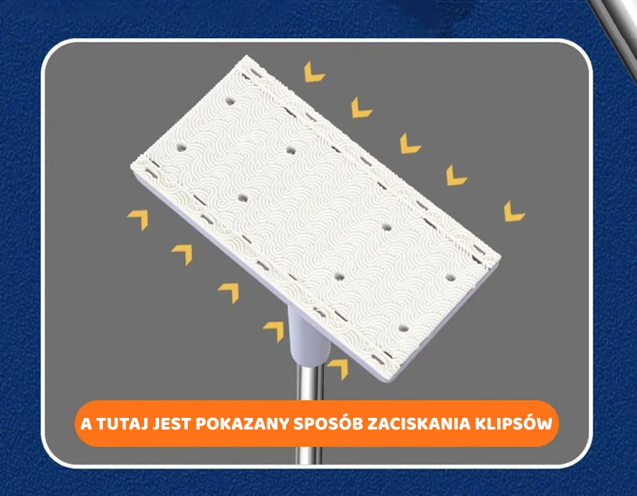 MINI MOP - KOMPAKTOWY MOP Z DŁUGIM UCHWYTEM KTÓRY POSPRZĄTASZ SZYBKO I DOKŁADNIE