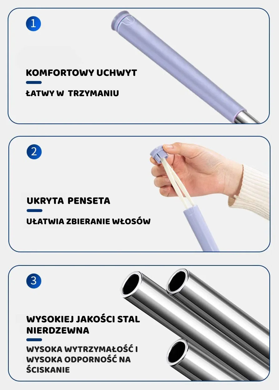 MINI MOP - KOMPAKTOWY MOP Z DŁUGIM UCHWYTEM KTÓRY POSPRZĄTASZ SZYBKO I DOKŁADNIE